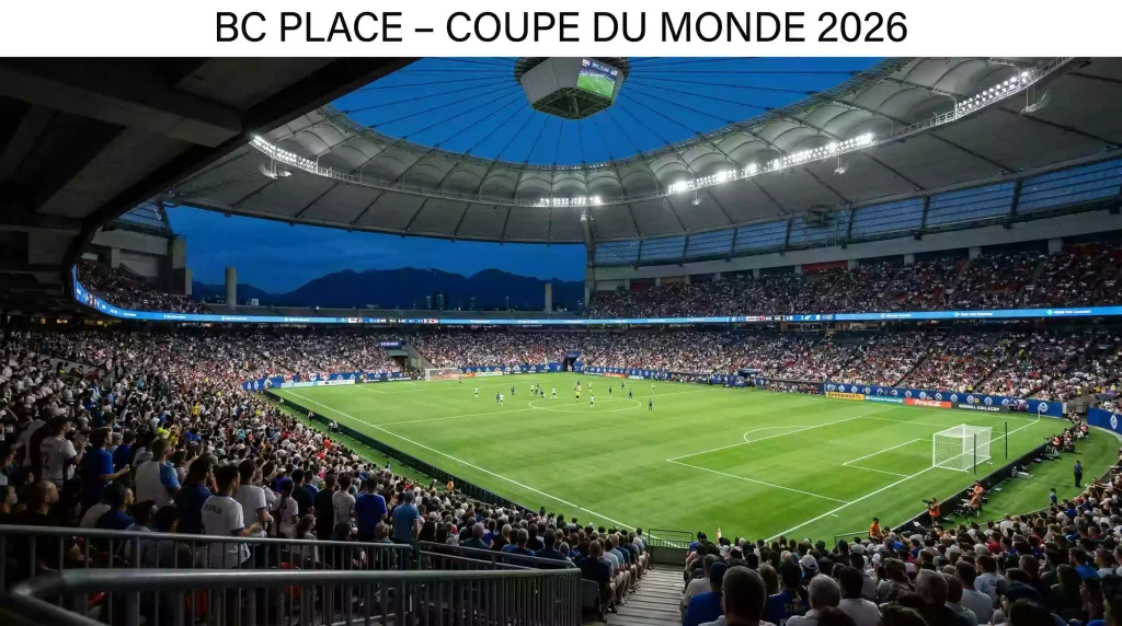 BC Place à Vancouver, stade canadien de la Coupe du Monde 2026