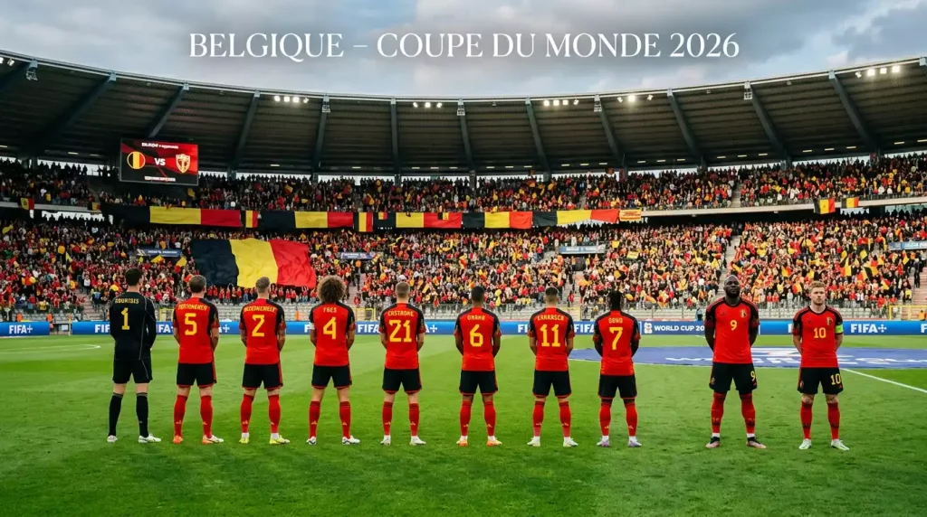 L'équipe de Belgique les Diables Rouges au Mondial 2026