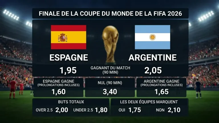 Tableau des Cotes Avant la Dernière Journée du Mondial 2026