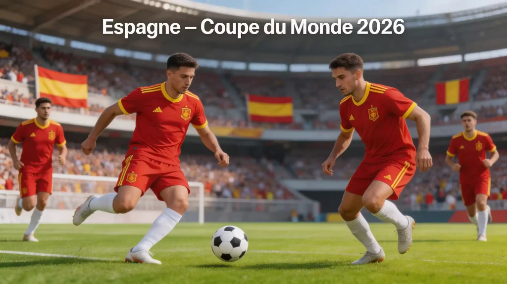 L'équipe d'Espagne de Lamine Yamal et Pedri au Mondial 2026
