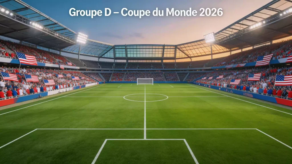 Groupe D de la Coupe du Monde 2026 avec les États-Unis, le Paraguay, l'Australie et la Turquie