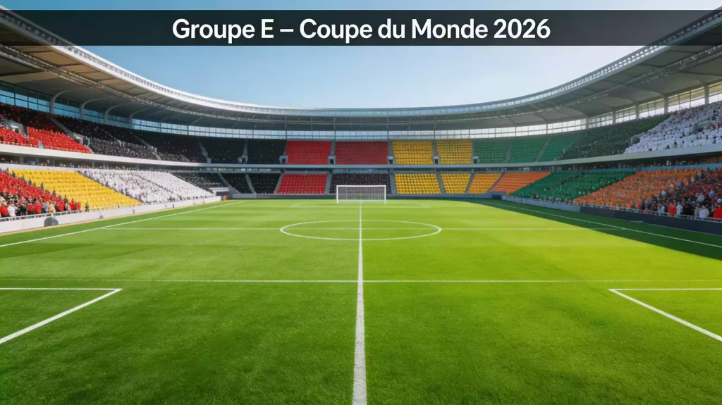 Groupe E de la Coupe du Monde 2026 avec l'Allemagne, la Côte d'Ivoire, l'Équateur et Curaçao