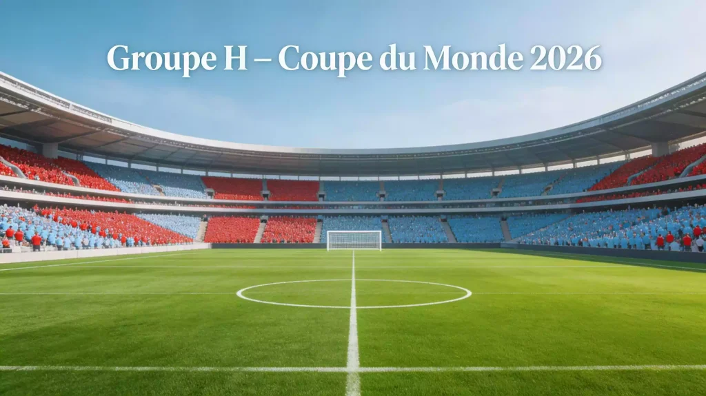 Groupe H de la Coupe du Monde 2026 avec l'Espagne, l'Arabie Saoudite, l'Uruguay et le Cap-Vert