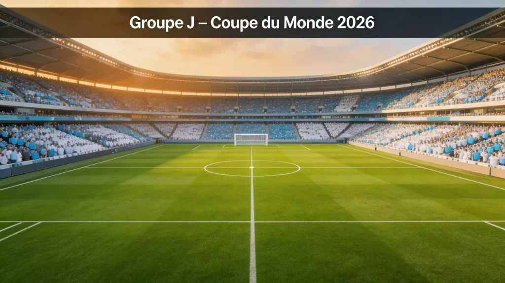 Groupe J de la Coupe du Monde 2026 avec l'Argentine, l'Autriche, l'Algérie et la Jordanie