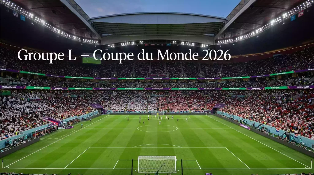 Groupe L de la Coupe du Monde 2026 avec l'Angleterre, la Croatie, le Ghana et le Panama