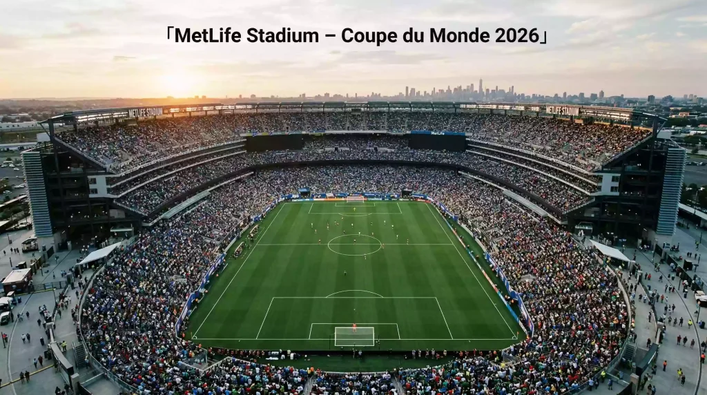MetLife Stadium à East Rutherford, stade de la finale de la Coupe du Monde 2026
