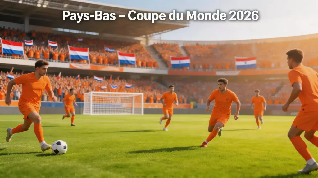 L'équipe des Pays-Bas les Oranje au Mondial 2026