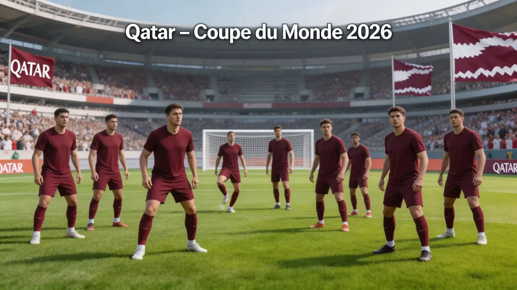 Le Qatar au Mondial 2026. Adversaire du Canada dans le Groupe B, effectif et analyse.
